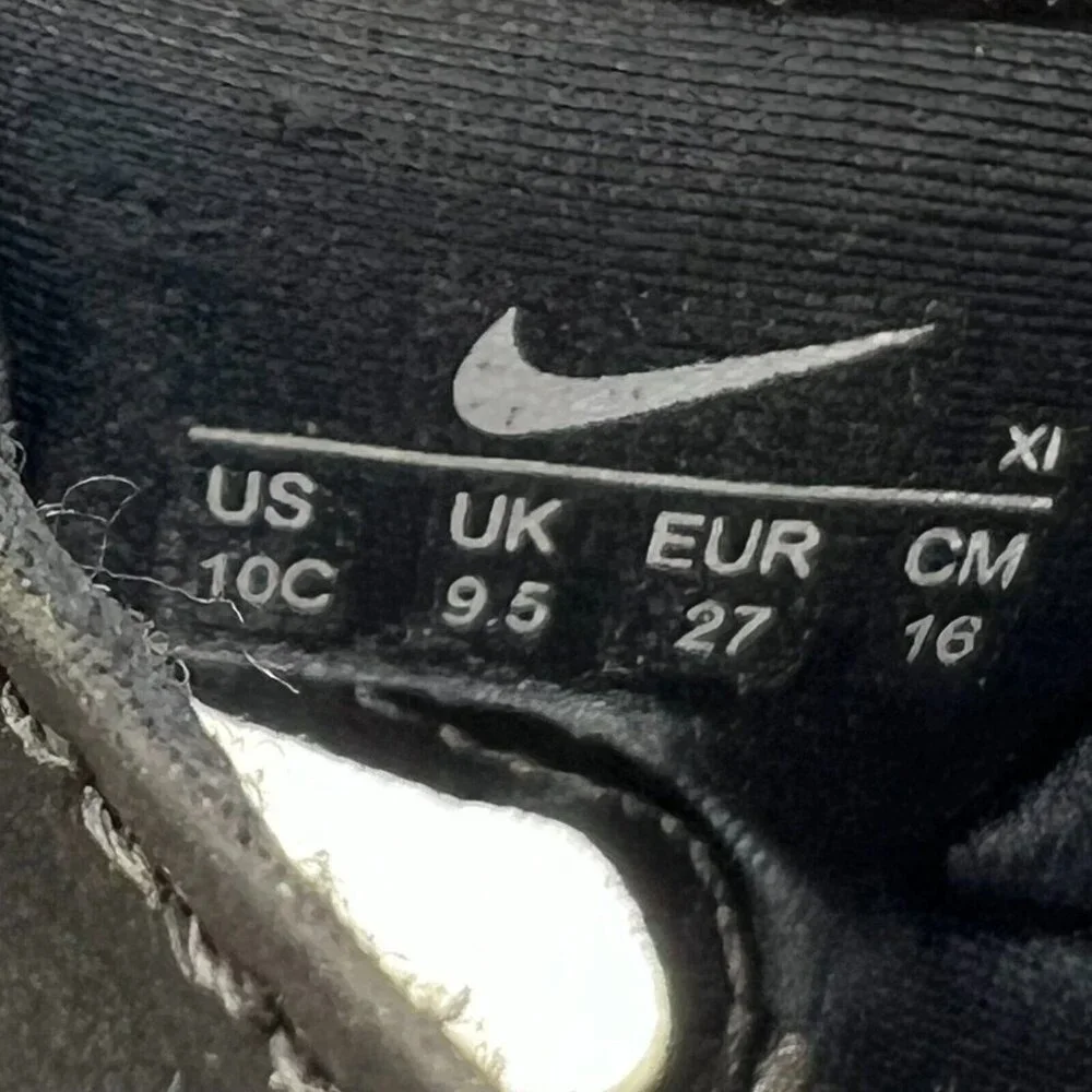 Nike Unisex  DH9462-001 Black Sunray Protect 3 Rubber Snap Size 10C Sandals